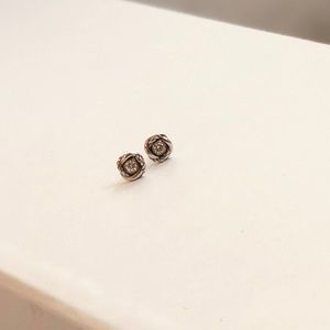 David Yurman Diamond Infinity Earrings
